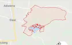 Location of Kedungbanteng District