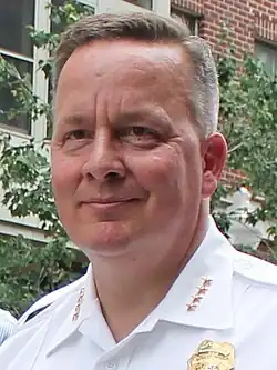 Kevin Davis at a Pride parade