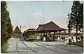 Kingston City trolley system in 1906 at Kingston Point Park, owned by Cornell Steamboat Company, run by S.D. Coykendall, son-in-law of founder Thomas Cornell and second president of the Cornell Steamboat Company.