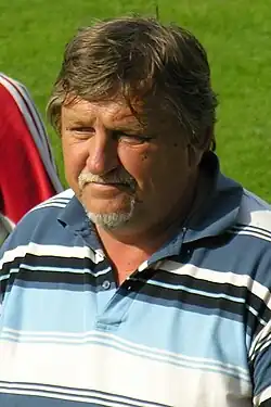 A photograph of László Kiss