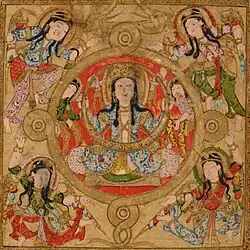 Kitâb al-Diryâq, folio 44. Moon deity