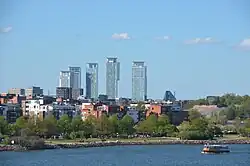 A view of Kalasatama in May 2025