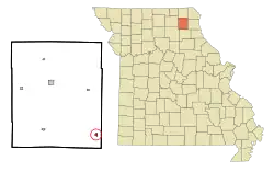 Location of Newark, Missouri