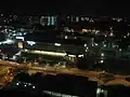 The suburb of Kovan, Singapore at night. Right in the middle of the photo is Heartland Mall.