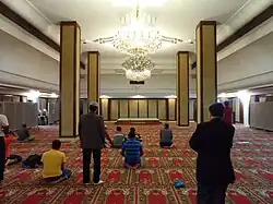 The mosque prayer hall.
