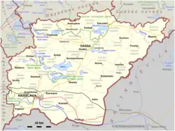 Location of Krāslava Municipality