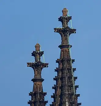 Gothic Revival fleurons from the finials of Cologne Cathedral, Cologne, Germany, by Ernst Friedrich Zwirner, c.1880