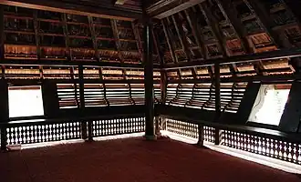 Wooden gabled windows of Krishnapuram Palace