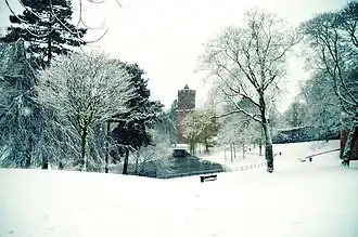 Kronenburgerpark in winter