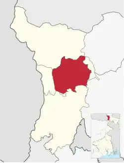 Location of Kurseong subdivision