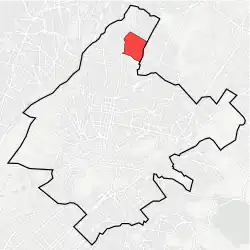 Location within Athens