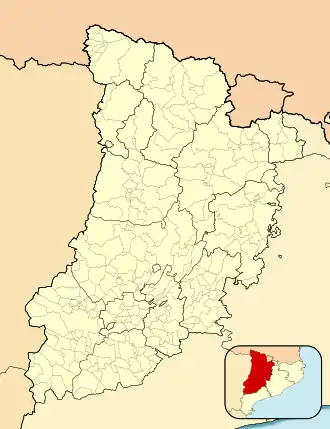 Pinell is located in Province of Lleida