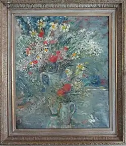 Bouquet # 7, by LVG, oil on canvas, 1940s, 24" x 30", courtesy Jan L. Goriansky