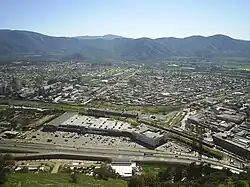 Downtown La Calera from the hills