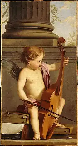 Laurent de La Hyre, Musician Putto, around 1649