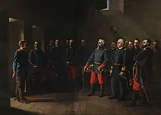 Francisco Bolognesi announces his intention to fight until the end (La respuesta, 1891)