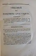 Introduction to "Theorie des fonctions analytiques"