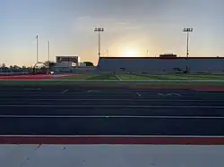 Football field of Lakewood High School