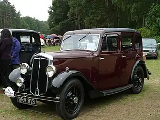 Lanchester Ten six-light saloon 1936