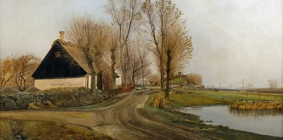 Village street in Baldersbrønde, (1905) ARoS Aarhus Kunstmuseum.