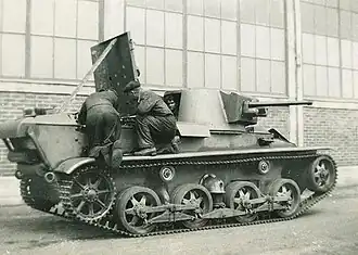 Unfinished L-10 at Landsverk Landskrona, 1933–1935.