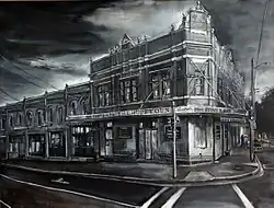 'Last Hope - Hopetoun Hotel', 2009, mixed media on paper, 107 x 140&nbsp;cm, © Jane Bennett