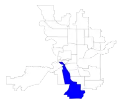 Location within the city of Spokane