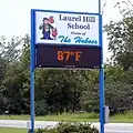 Laurel Hill School sign