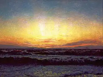 The North Sea in Stormy Weather After Sunset. Højen (1909)