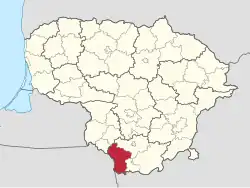 Location in Lithuania