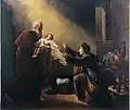 Elijah Resuscitating the Son of the Widow of Sarepta, 1819; possibly prize winner of the 1819 Paris Salon