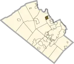 Location of Egypt in Lehigh County, Pennsylvania