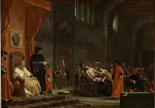 The Two Foscari (1855) by Eugène Delacroix