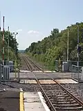 Level Crossing at Foxford station, 6 June 2007