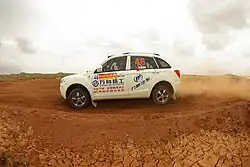 Lifan X60 rally car side