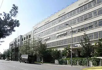 A decaying building, formerly a jail.