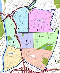 Lincoln Heights boundary map