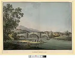Watercolour of 1800 by John Laporte