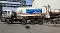 Linde plc's Tata Motors 1618 road tanker is being loaded with Liquid Medical Oxygen at Visakhapatnam Steel Plant, 22 April 2021