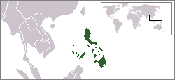 Location of the Philippines.