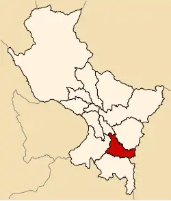 Location of Canas in the Cusco Region