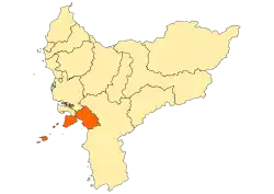 Location within West Kalimantan