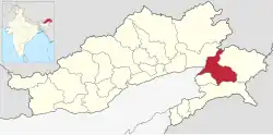 Location in Arunachal Pradesh