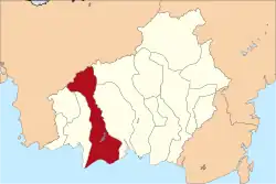 Location within Central Kalimantan