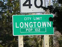 Population Road sign