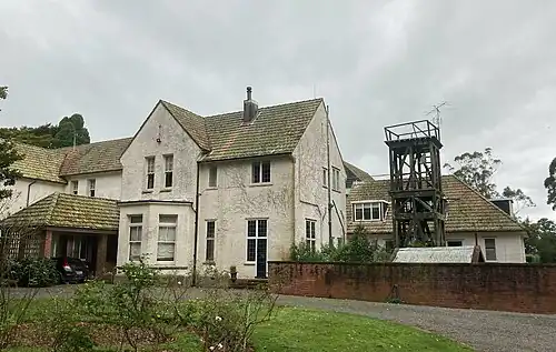 Rear of house with former machine-gun tower from Featherston WWII POW Camp
