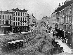 Site of McKay Tower in 1874.