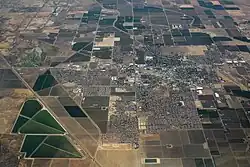 Aerial view of Los Banos