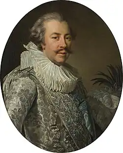 Louis Hercule Timoléon de Cossé-Brissac as commander (capitaine-colonel) of the Cent-Suisses, c. 1770