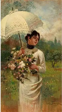 Jeune femme avec parasol, c.&nbsp;1890